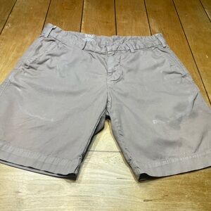 Save Khaki United Flat Front Chino Shorts Size 33 Color Beige with 8” inseam USA